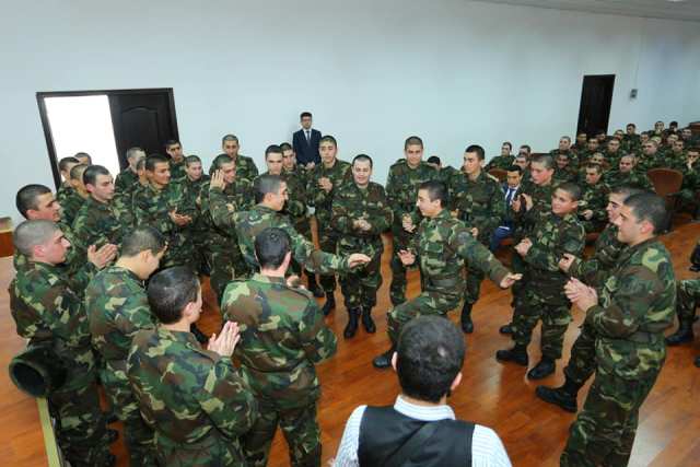 Binəqədidəki hərbi hissədə Gəncləri günü  qeyd edildi - FOTO