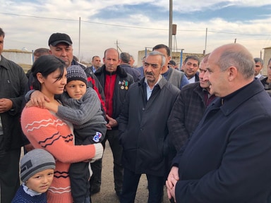 Qarabağ qaziləri Çingiz Qənizadəni belə qarşıladılar - Fotolar