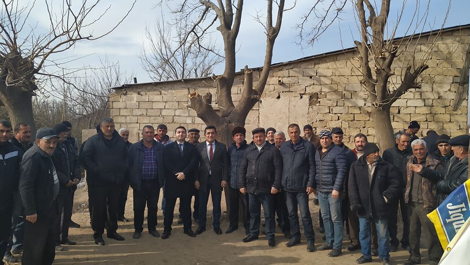 Deputatlığa namizəd Emin Rüstəmov Goranboyda seçicilərlə görüşüb - FOTO