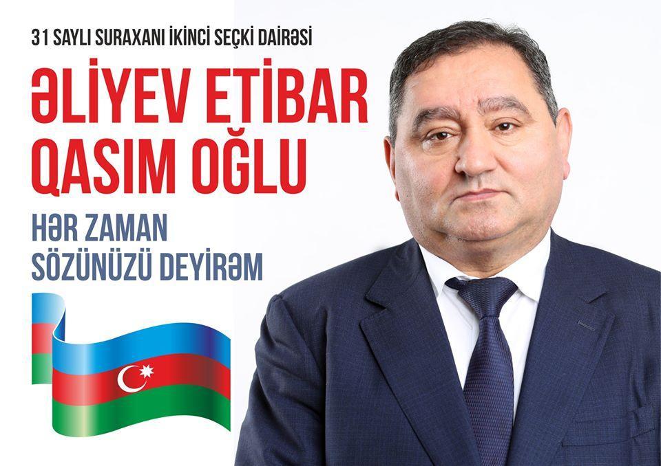 “Niyyətim bu işləri daha geniş miqyasda davam etdirməkdir” - Etibar Əliyev 