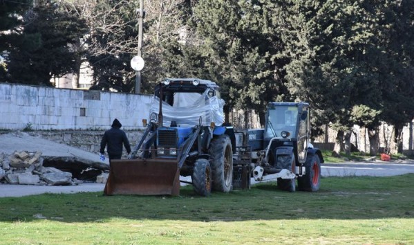 “Məhsul” stadionu sökülür - FOTOLAR