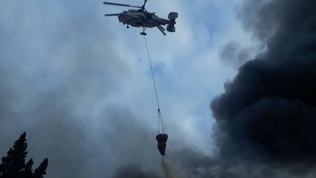 Qubadakı yanğını söndürməyə 2 helikopter cəlb olundu
