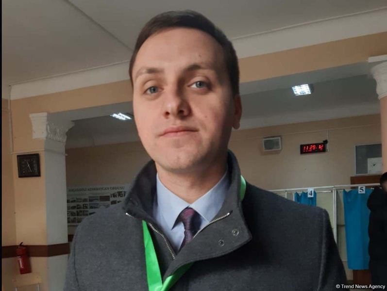 Ukraynalı müşahidəçi seçkilər HAQDA: “Seçicilərin yüksək fəallığı müşahidə olunur”