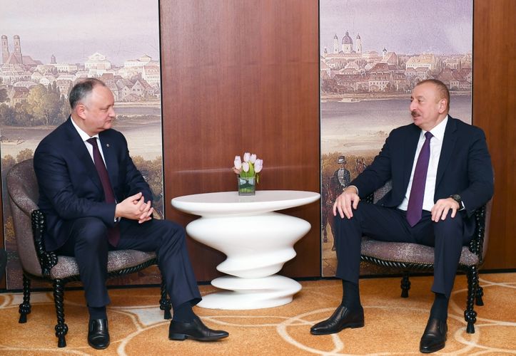 İlham Əliyev Münhendə Moldova Prezidenti İqor Dodonla görüşüb - Yenilənib
