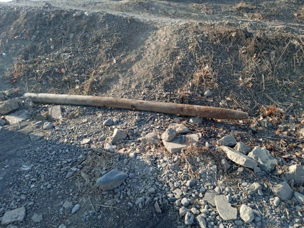 Bakı-Qazax yolunda raket tapılıb - FOTO