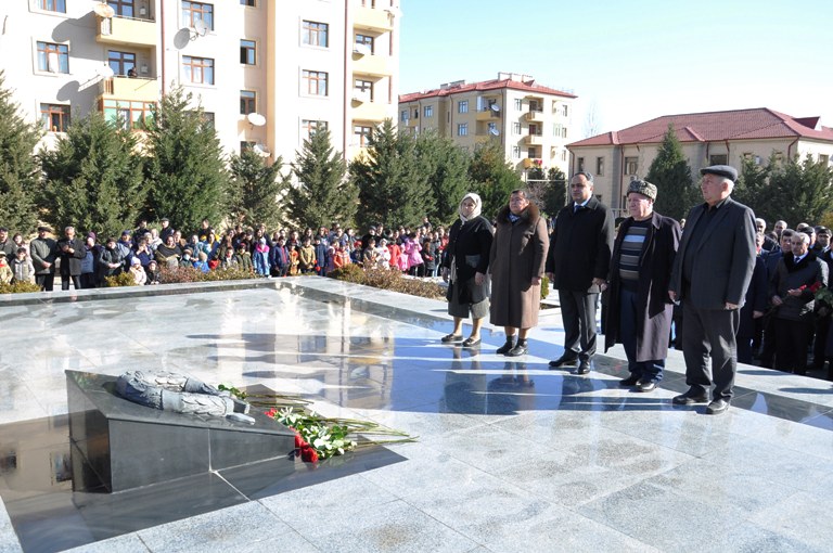 Goranboyda Xocalı soyqırımı qurbanlarının xatirəsi anılıb - FOTO