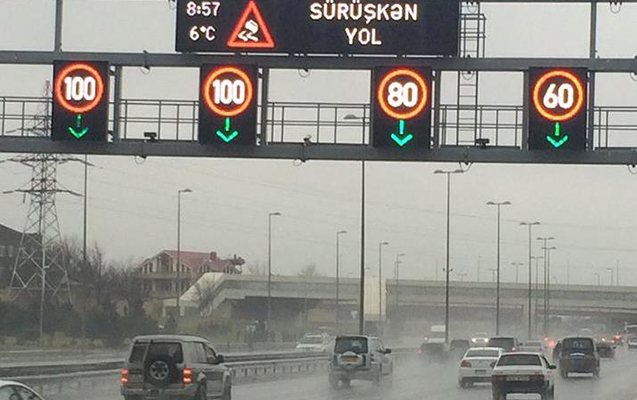 Bu yollarda sürət həddi endirildi 