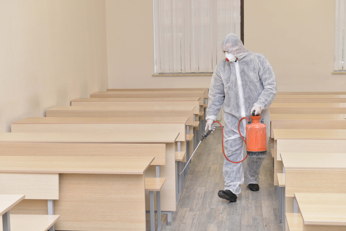 Bakıda 160 məktəbdə dezinfeksiya işləri aparıldı