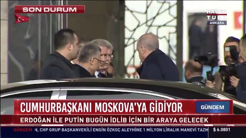 Ərdoğan Putinlə görüş üçün Moskvaya yola düşdü