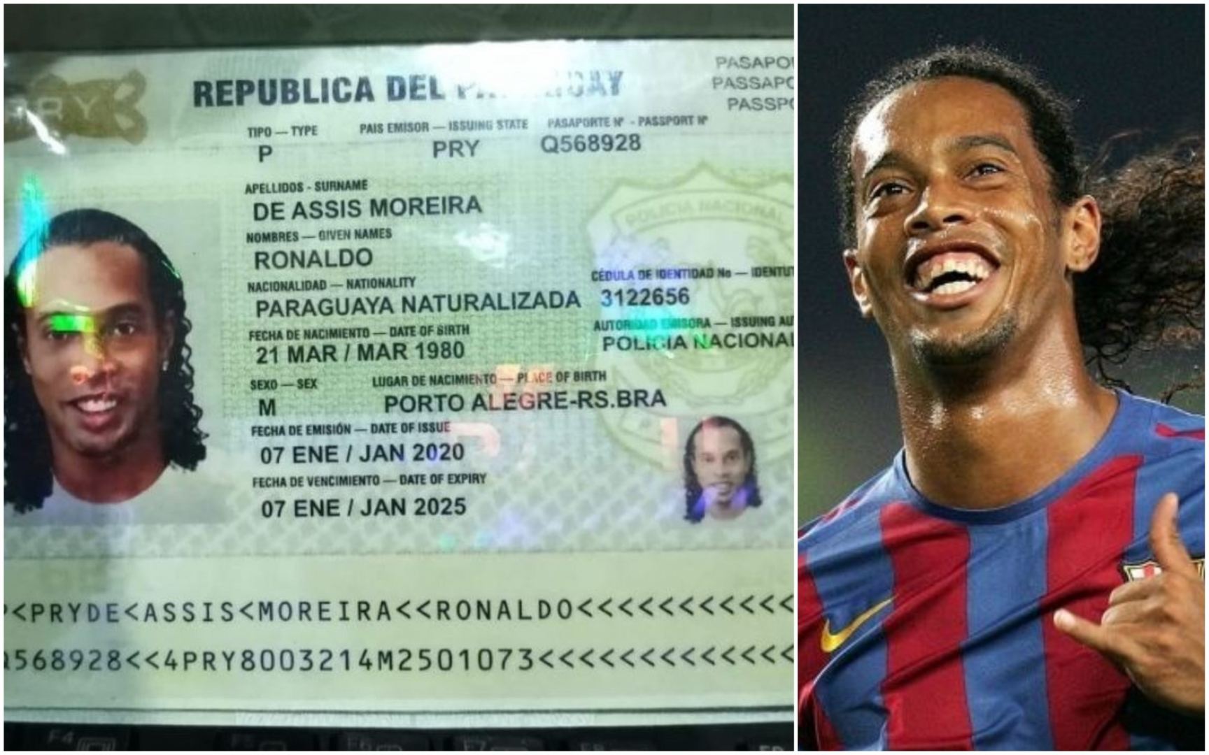 Məşhur futbolçu Ronaldinyonun həbsinə qərar verildi