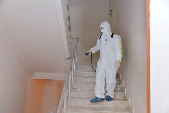 Məktəblərdə dezinfeksiya işləri aparılır