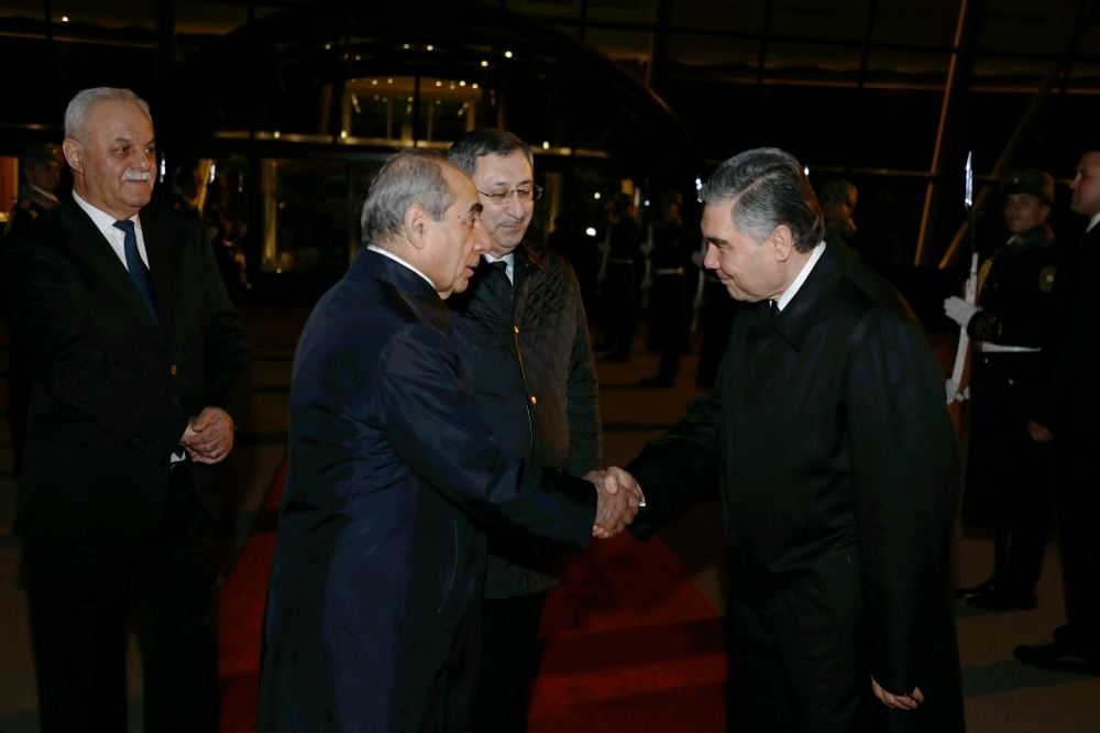 Qurbanqulu Berdiməhəmmədovun Azərbaycana səfəri başa çatdı - FOTO