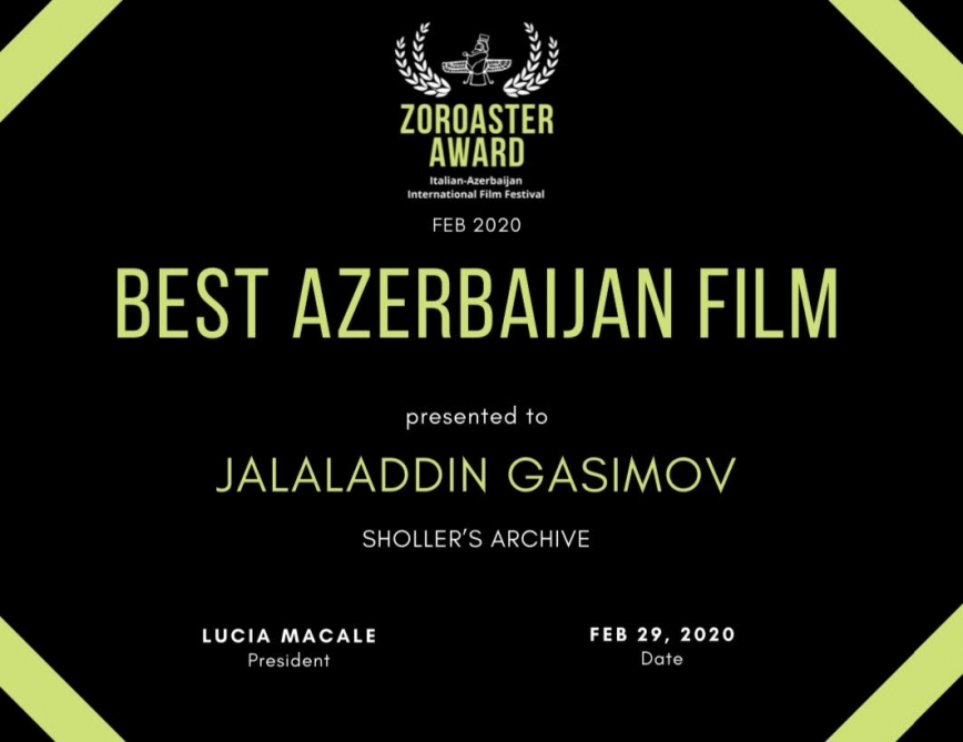 Azərbaycanlı rejissorun iki filmi beynəlxalq festivalın qalibi oldu
