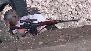 Cəbhədə silahlar susmur - Düşmən snayperləri mövqelərimizi hədəfə aldı