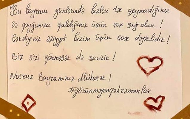 Karantindəki tələbələrdən dövlət qurumlarına fərqli təşəkkür – FOTO