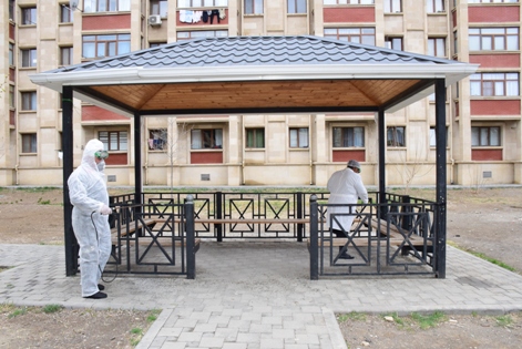Naftalanda koronavirusla bağlı kütləvi profilaktik tədbirlər görülür - FOTO