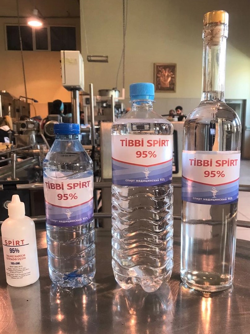 Azərbaycanda yeni tibbi spirt istehsalına başlanılıb  