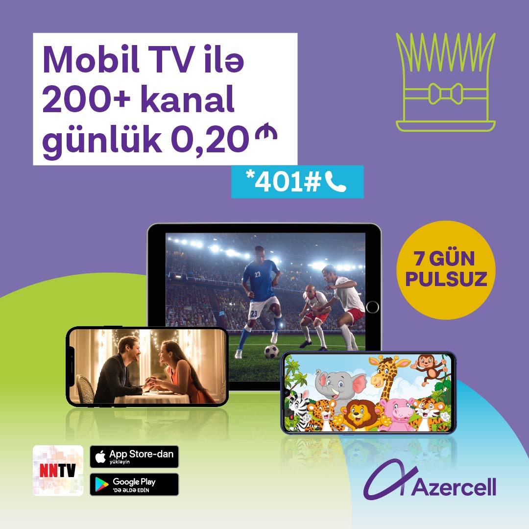 Azercell dünyanın ən çox baxılan televiziya kanalarını təqdim edir