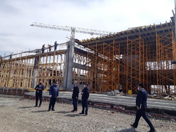 Goranboyda Olimpiya Kompleksinin inşası davam etdirilir