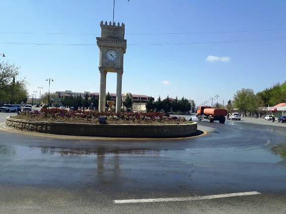Goranboyda dezinfeksiya işləri davam edir - FOTO