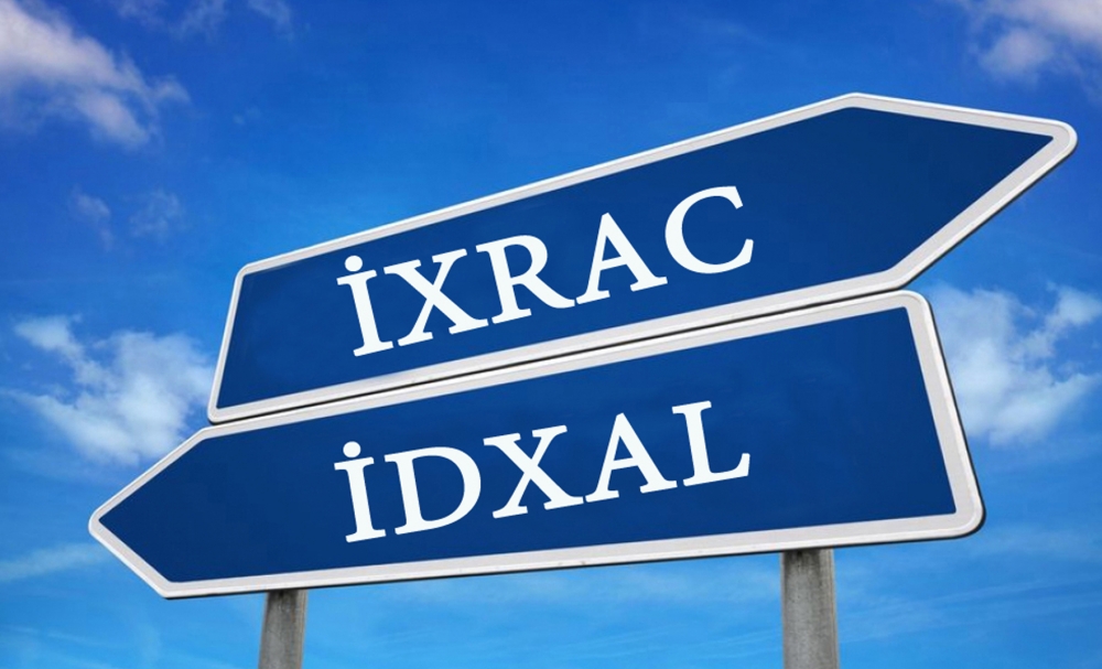 Son 3 aydakı ixrac və idxalın STATİSTİKASI