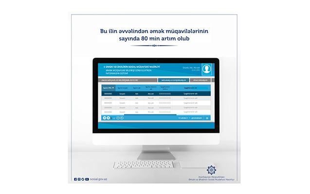 Bu il əmək müqavilələrinin sayında 80 min artım olub