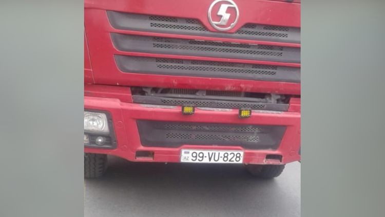 Qohumunu yük maşınında gizlədərək Balakənə aparmaq istədi - FOTOLAR