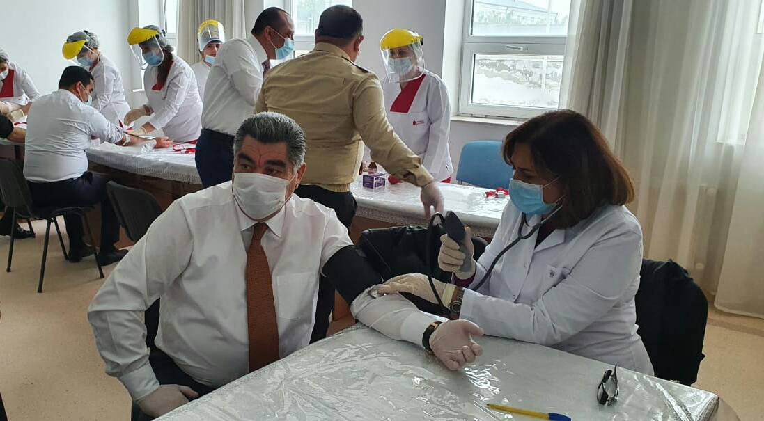 Hacıqabulda qanvermə aksiyası keçirilib - FOTO  