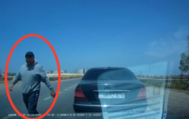 Bakıda daha bir sürücü özbaşınalığı - VİDEO