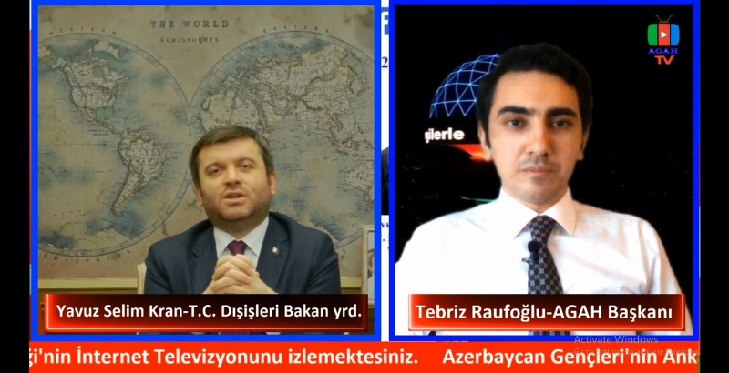 Türkiyə Xarici İşlər Nazirinin müavini AGAH TV-də - Ankaradan CANLI YAYIM