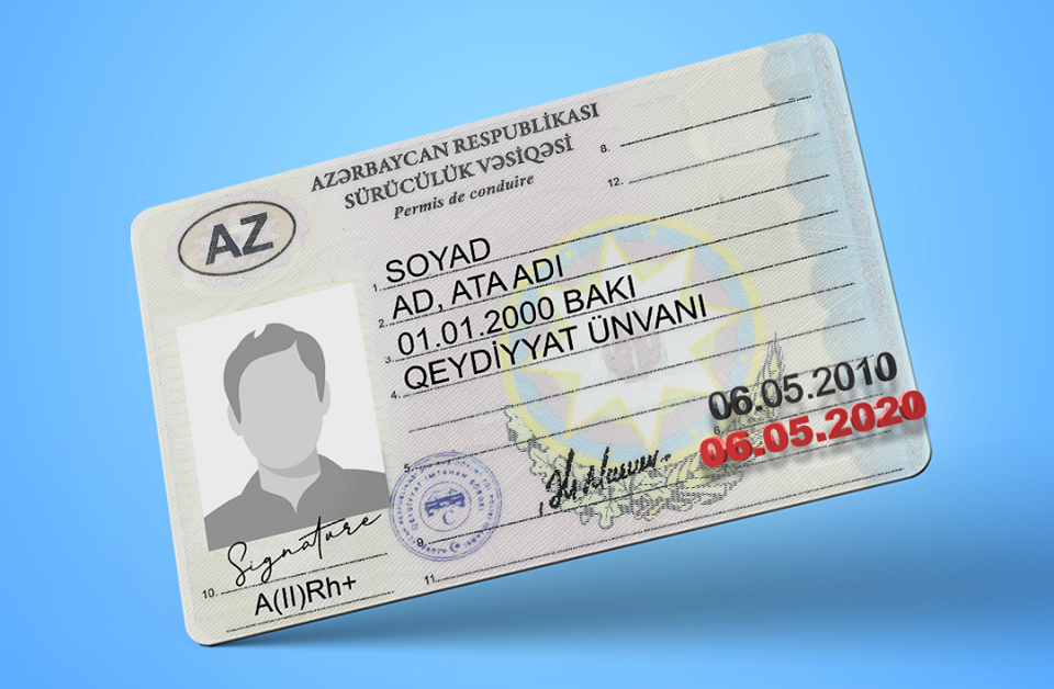 Sürücülük vəsiqələrinin etibarlılıq müddəti ilə bağlı YENİLİK