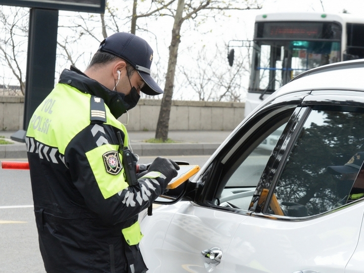 Yol polisi karantin qaydalarını pozan daha 1263 nəfəri cərimələdi