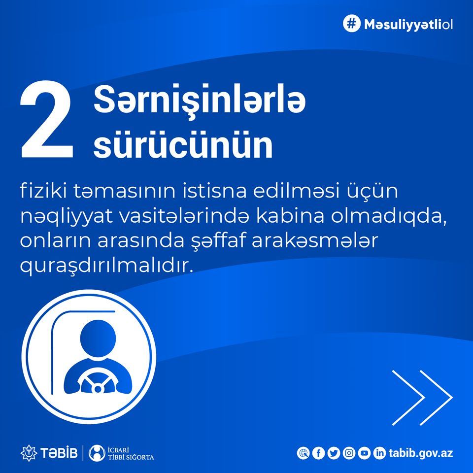 İctimai nəqliyyatda koronavirusa dair yeni QAYDALAR