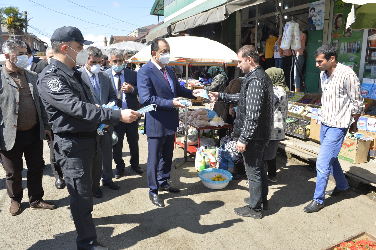 Taleh Qaraşov şəhərdə karantin rejiminin vəziyyəti ilə tanış olub - FOTO  