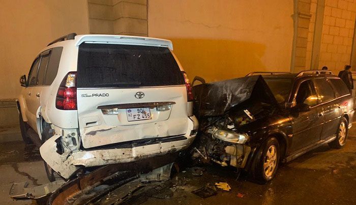 Bakıda sərxoş sürücü yol qəzası törətdi