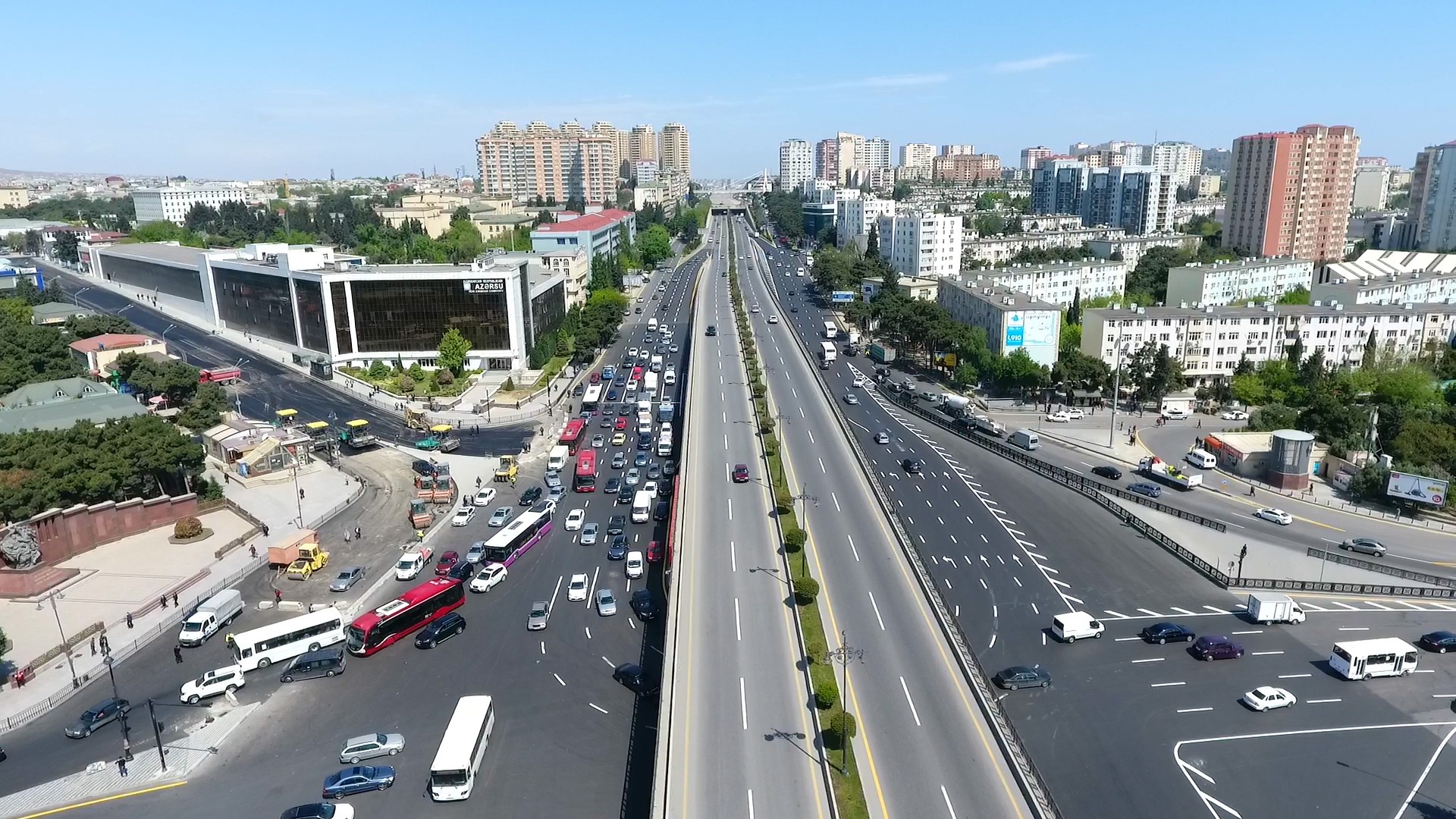 Paytaxtın girişində aparılan işlər yekunlaşdırılır - FOTO