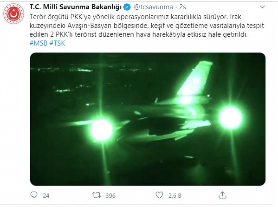 Türkiyədə və İraqın şimalında 5 terrorçu zərərsizləşdirildi