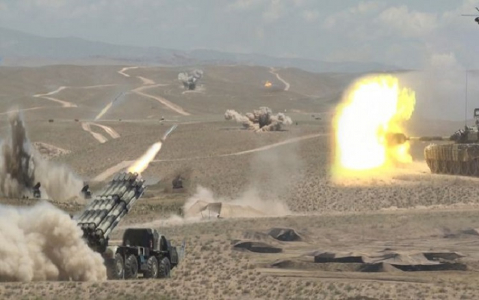 Naxçıvanda hərbi təlimlər başladı - VİDEO