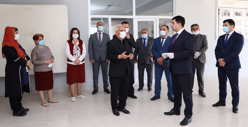 İcra başçısı buraxılış imtahanlarının keçiriləcəyi məktəbləri yoxladı - FOTO