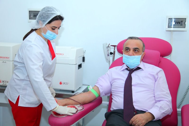 QHT Şurasının üzvləri qanvermə aksiyasında - FOTOLAR 