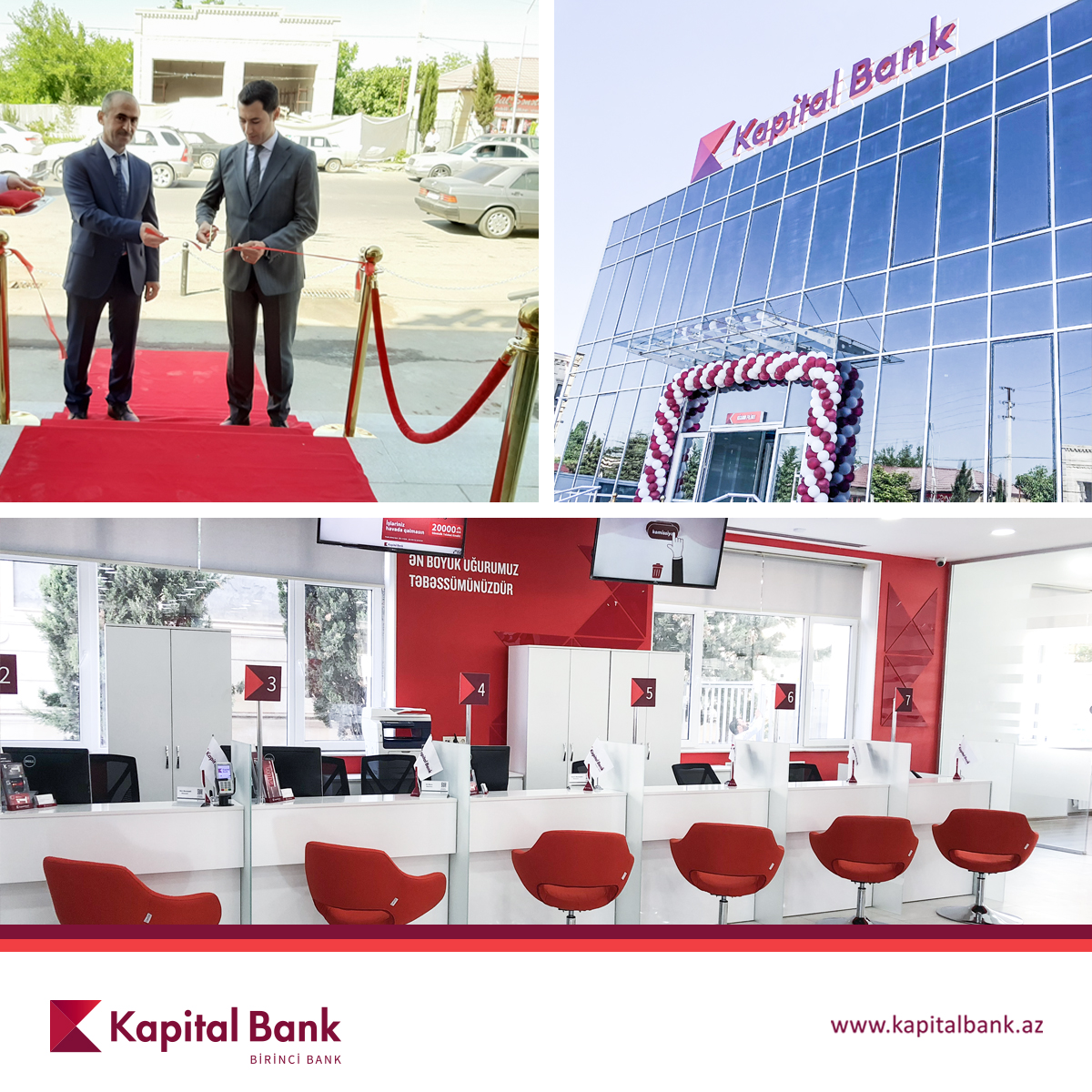Kapital Bank yenilənən Ağdam filialını istifadəyə verdi