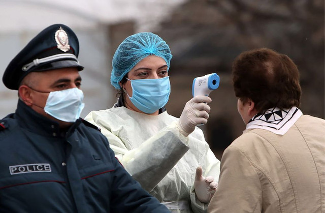 Ermənistanda 100-dək polis koronavirusa yoluxdu