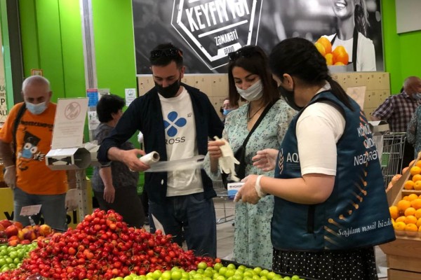 AQTA-nın nəzarətçiləri koronavirusla mübarizə tədbirlərinə qoşuldu - FOTO