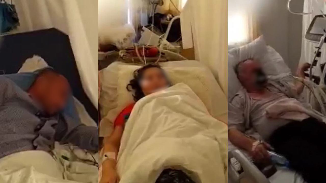 Sumqayıtda koronavirus xəstələrinin görüntüləri yayıldı - VİDEO