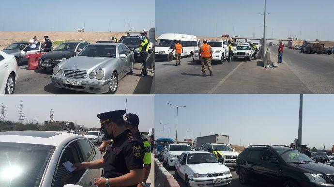 Torpaq yolla rayona gedən 1000 sürücü cərimələndi - 3 nəfər həbs edildi
