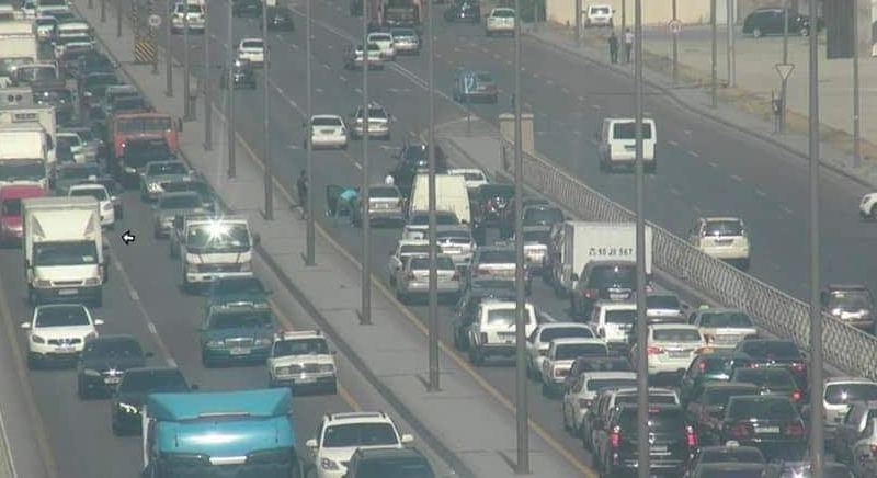 Ziya Bünyadov prospektində iki qəza hadisəsi baş verib - Yolda sıxlıq var