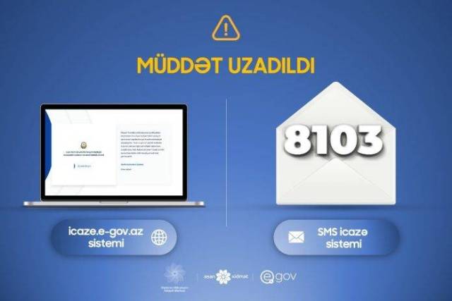 Bu gündən vətəndaşlar evdən SMS xidməti ilə çıxa biləcək