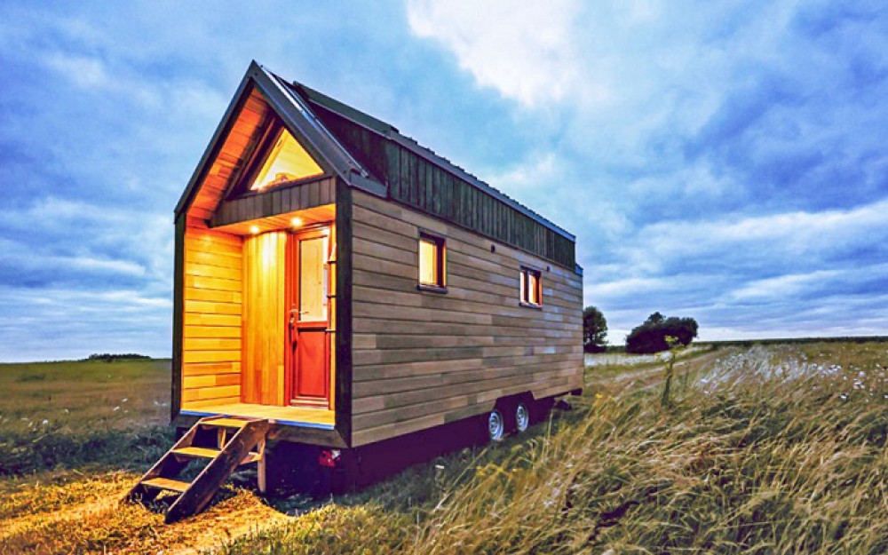 Təkər üzərində 20 kvadratmetrlik mobil ev