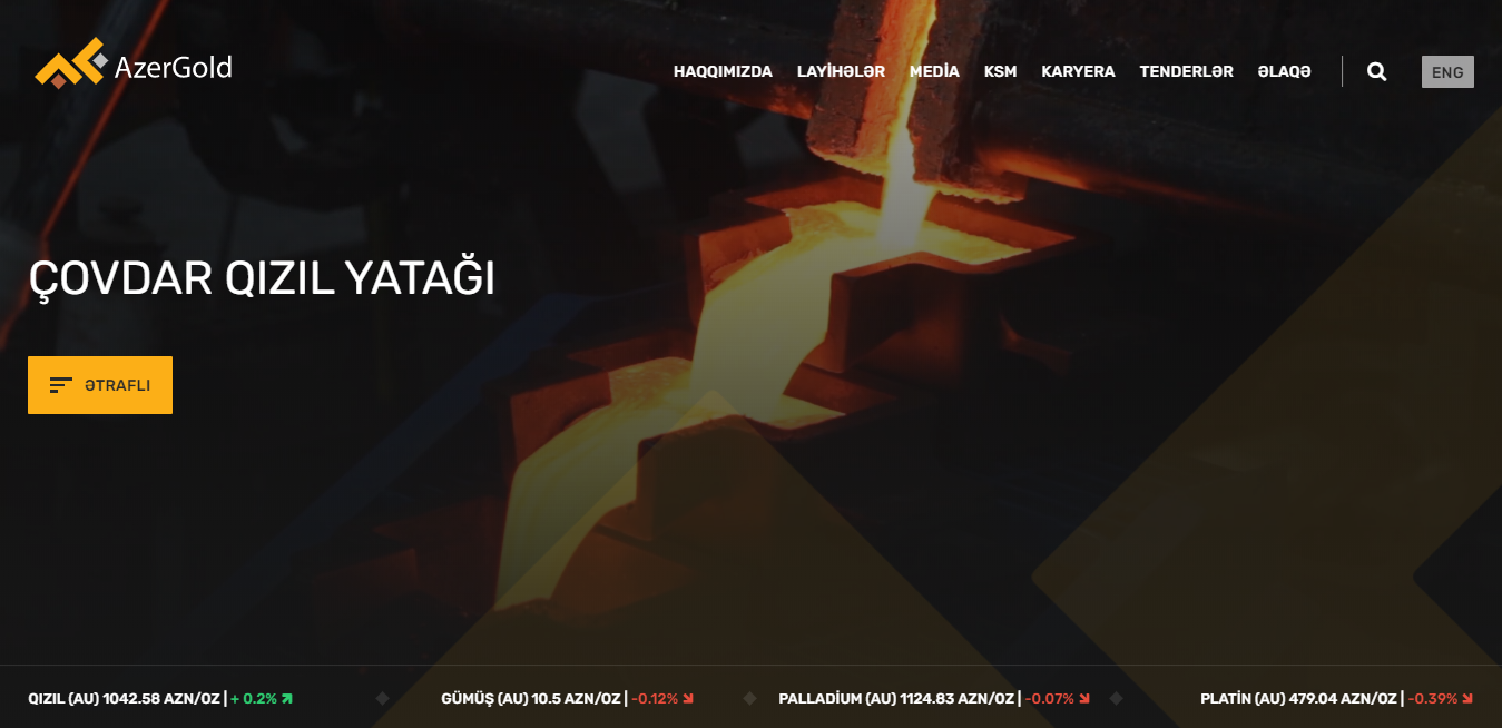 “AzerGold” QSC-nin yeni saytı istifadəyə verildi