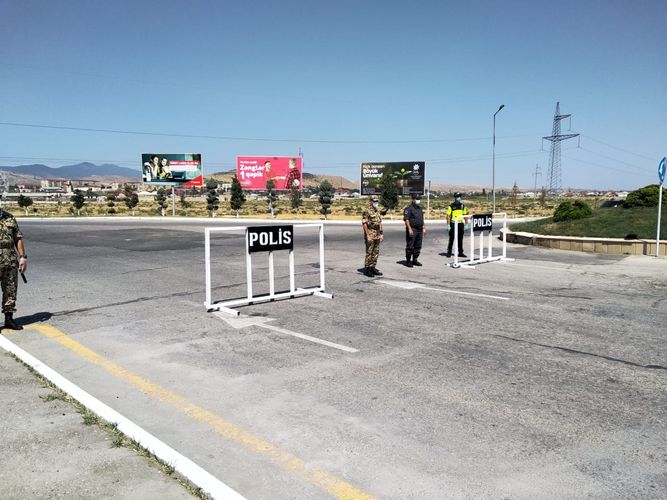 Xaçmaz və Siyəzənin giriş-çıxışlarında müvəqqəti postlar quruldu